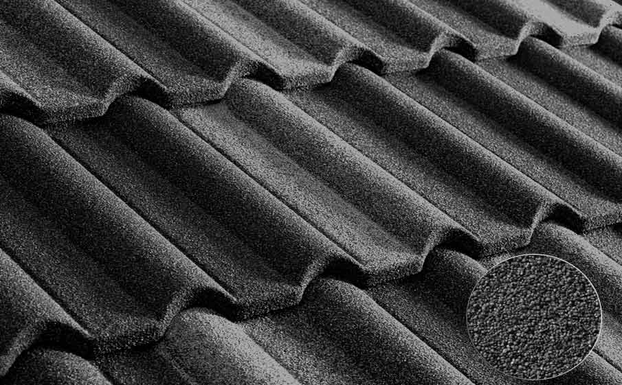 Композитная черепица METROTILE Галло серый, 1305*415 мм